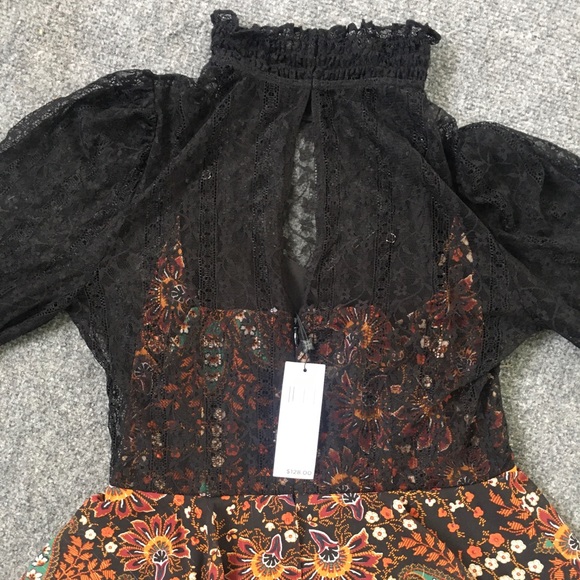 BCBGENERATION tiered mock neck dress - Picture 5 of 7